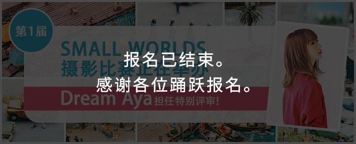 第1届 SMALL WORLDS 摄影比赛正在举办